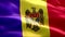 Flag of Moldova waving in the wind. 4K High Resolution Full HD. Looping Video of International Flag of Moldova.