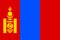 Flag of Mongolia. Official colors. Flat vector illustration