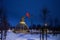 Flag monument over the Reichstag on Prokhorovskoye field in Prokhorovka village Belgorod region Russia