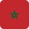 Flag Morocco Africa illustration vector eps