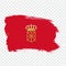 Flag of  Navarre brush strokes. Flag Autonomous Community  Navarre of Spain on transparent background for your web site design, lo
