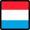 Flag of Netherlands in the shape of square with contrasting contour, social media communication sign