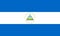 Flag of Nicaragua. Republic of Nicaragua