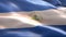 Flag of Nicaragua waving in the wind. 4K High Resolution Full HD. Looping Video of International Flag of Nicaragua.