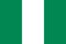 Flag of Nigeria. Nigerian striped white and green flag. State symbol.