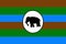 flag of Nilo Saharan peoples Acholi people. flag representing ethnic group or culture, regional authorities. no flagpole. Plane