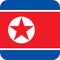 Flag North Korea Asia illustration vector eps