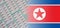 Flag of the North Korea with tablets. Pharmacology, developments in the field of pharmaceuticals, medicines, antibiotics,