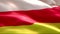 Flag of North Ossetia waving in the wind. 4K High Resolution Full HD. Looping Video of International Flag of North Ossetia.