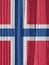 The flag of Norway on a dry wooden surface, cracked with age. It seems to flutter in the wind. Vertical illustration with national