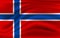 Flag of Norway waving. National Norway Flag for Independence day