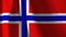 Flag of Norway waving in the wind. Background. A series of `Flags of the world.`