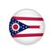 Flag Ohio button