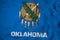 Flag of Oklahoma in 3D rendering