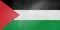 The flag of Palestine is made of wrinkled texture. Concept illustration depicting the conflict war between Palestine and Israel.