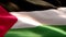 Flag of Palestine waving in the wind. 4K High Resolution Full HD. Looping Video of International Flag of Palestine.