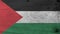 Flag of Palestine on wooden plate background. Grunge Palestine flag texture.