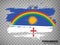 Flag of Pernambuco  from brush strokes. Federal Republic of Brazil. Flag Pernambuco  of Brazil on transparent background
