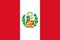 Flag of Peru. National flag of Peru