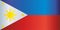 Flag of the Philippines, Republic of the Philippines. vector illustration.