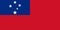 flag of Polynesian peoples Samoans. flag representing ethnic group or culture, regional authorities. no flagpole. Plane layout,