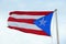 Flag of Puerto Rico at Castillo de San CristÃ³bal, San Juan