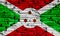 Flag of Republic of Burundi on a textured background. Concept collage