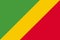 Flag of the Republic of Congo background illustration large file