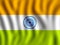 Flag Republic of India. Closeup of rippled india flag