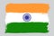 Flag of the Republic of India, tricolor with the symbol of the wheel of ashoka chakra in the center.National country symbol,