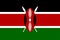 Flag of Republic of Kenya in Africa