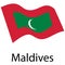 Flag of Republic of Maldive