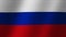 Flag of Russia. Slow flutter of the canvas. Fluctuation of the fabric.