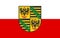 Flag of Saalfeld-Rudolstadt in Thuringia, Germany
