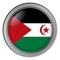 Flag of Sahrawi Arab Democratic Republic round as a button