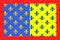 Flag of Saint-Flour in Cantal of Auvergne-Rhone-Alpes region in France