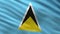 Flag of Saint Lucia - seamless loop