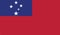 Flag of samoa icon illustration
