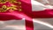 Flag of Sark waving in the wind. 4K High Resolution Full HD. Looping Video of International Flag of Sark.