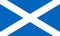Flag of Scotland. Saint Andrews Cross. National flag of Scotland standard proportion and color. vector illustration