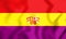 Flag of the Second Spanish Republic. 3D Illustration.