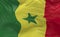 Flag of the Senegal waving in the wind 3d render