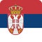 Flag Serbia illustration vector eps