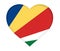 Flag of Seychelles Heart