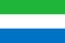 Flag of Sierra Leone. Republic of Sierra Leone flag