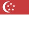 Flag of Singapore.  Correct RGB colours