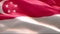 Flag of Singapore waving in the wind. 4K High Resolution Full HD. Looping Video of International Flag of Singapore.