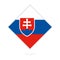 Flag of Slovakia participant of the Europe football competition.