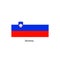 Flag of Slovenia. Vector. Accurate dimensions
