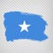 Flag Somalia from brush strokes. Flag Somalia on transparent background for your web site design, logo, app, UI.